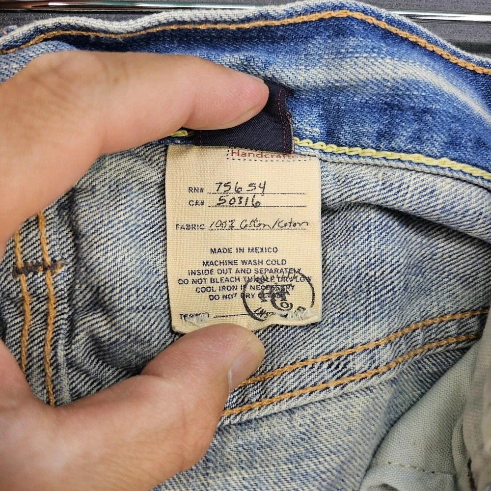 Abercrombie & Fitch Remsen Jeans Mens 32x32 Low Rise Slim Straight Button Fly